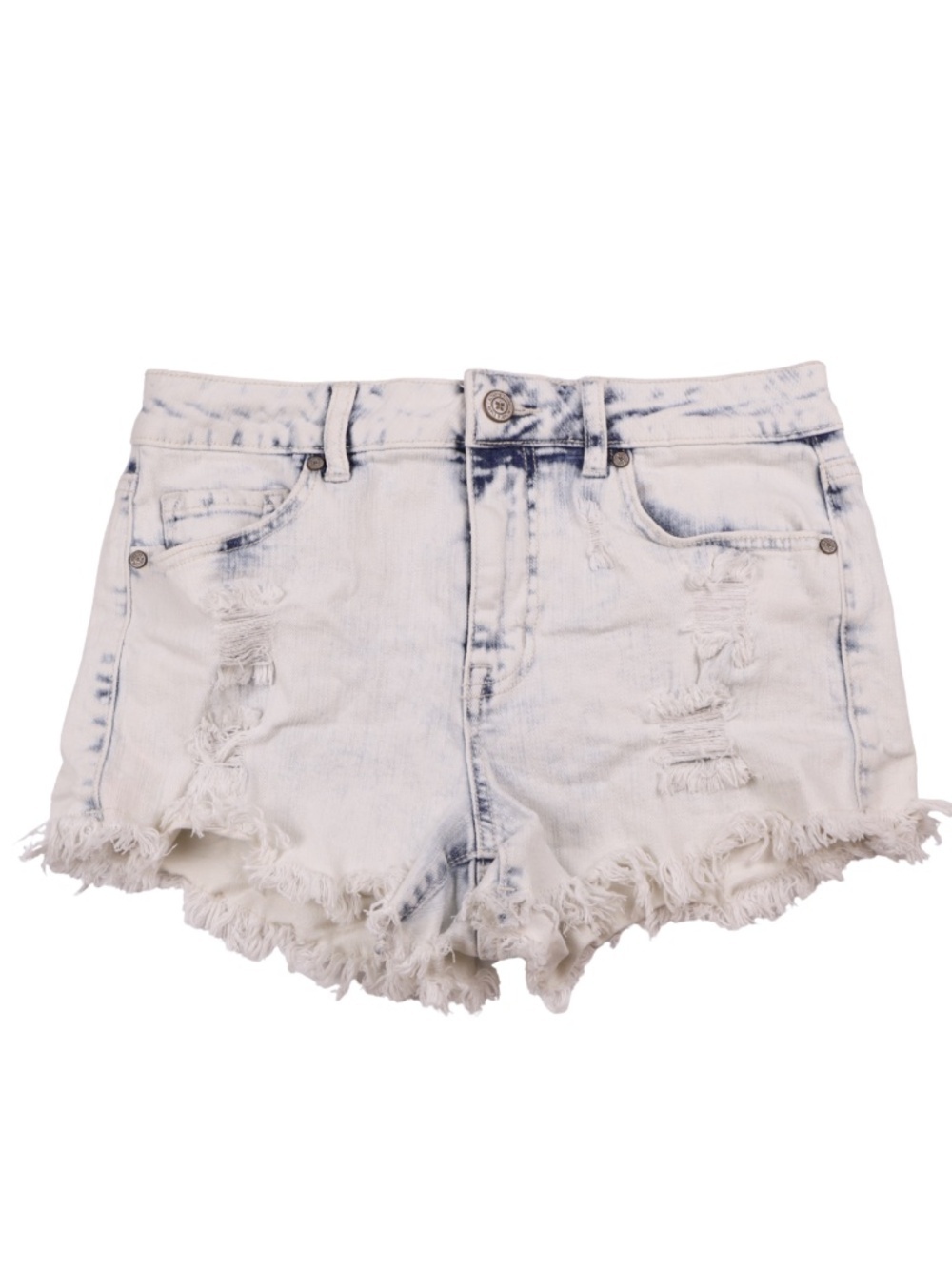 Alter'd State Distressed Denim Shorts 27 Acid Wash Frayed Hem Festival Boho